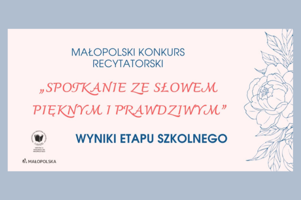 zajawka Małopolski Konkurs Recytatorski
